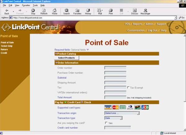 LinkPoint Virtual Terminal